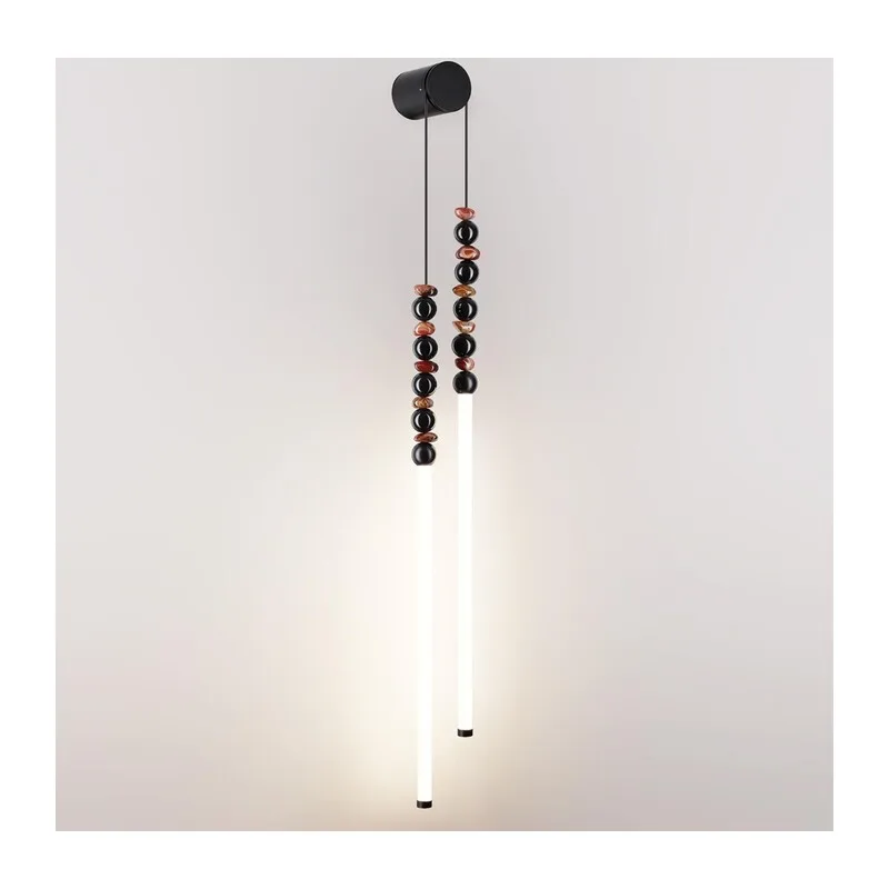 7187/16WL HIGHTECH ODL26 223 Настенный светильник черный/акрил/агат/металл IP20 LED 16W 3500K 220V MONELLA