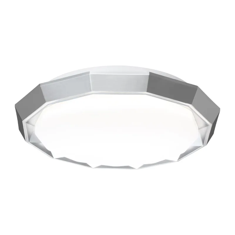 7671/DLN COLOR SN 000 Светильник пластик/белый/хром LED 48Вт 3000/4000/6000К D435 IP43 CCT VAXIN