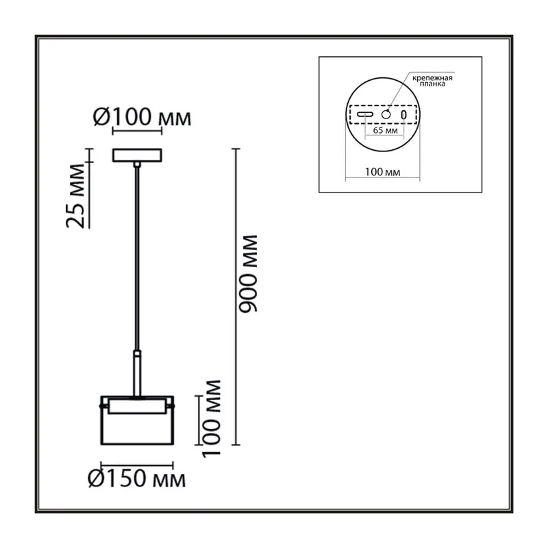 8232/1Y УЦЕНКА(НЕВОЗВРАТНЫЙ ТОВАР) COMFI LN25 000 черный/прозрачный, металл/стекло Подвес LED GX70 1*10W 220V NATALINA 5