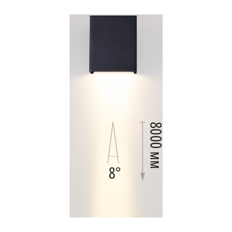 7188/5WL NATURE ODL26 Фасадный светильник черный/металл IP65 LED 1*5W 3000K 8° 85-265V ARROW 4