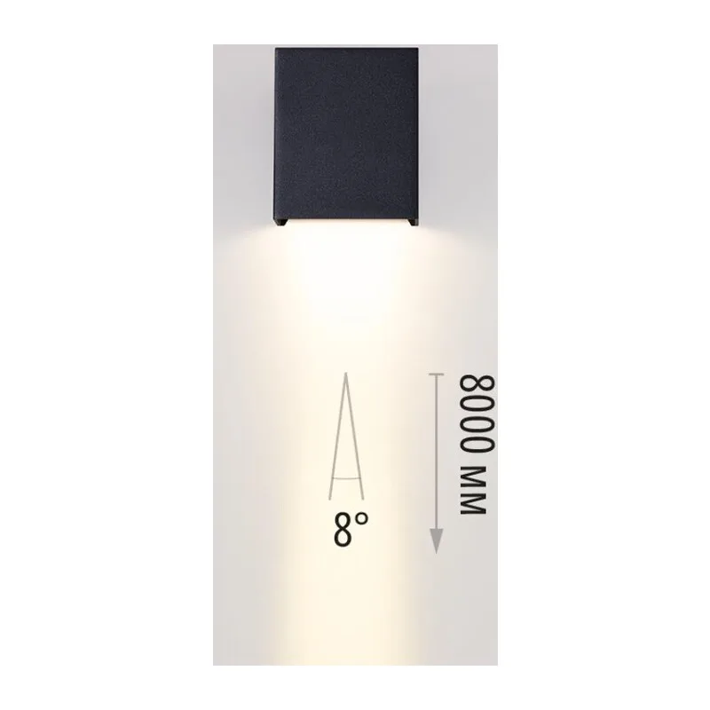 7188/5WL NATURE ODL26 Фасадный светильник черный/металл IP65 LED 1*5W 3000K 8° 85-265V ARROW