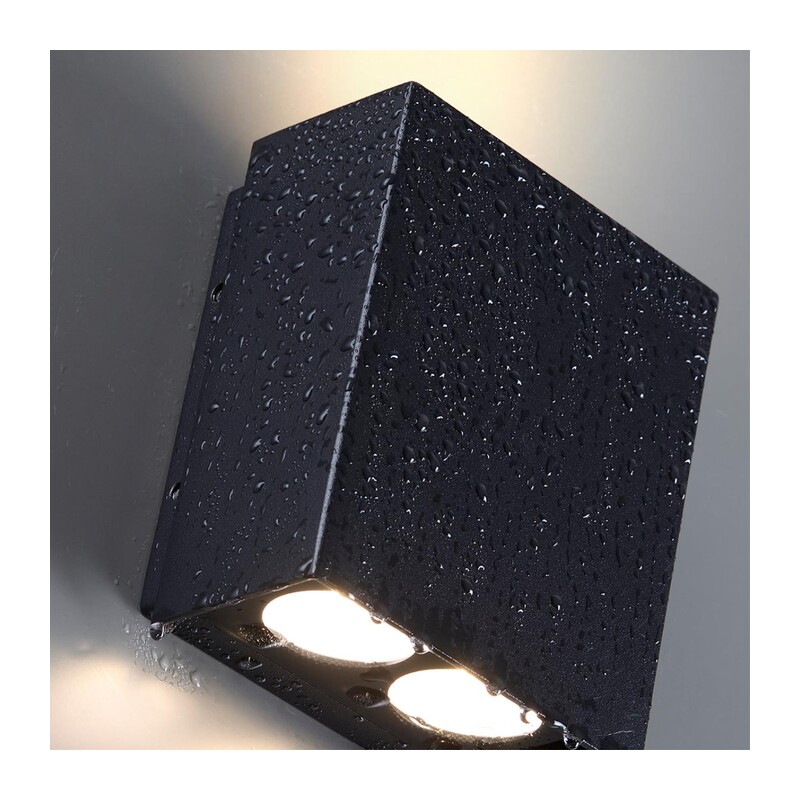 7188/10WL NATURE ODL26 Фасадный светильник черный/металл IP65 LED 2*5W 3000K 8° 85-265V ARROW 2