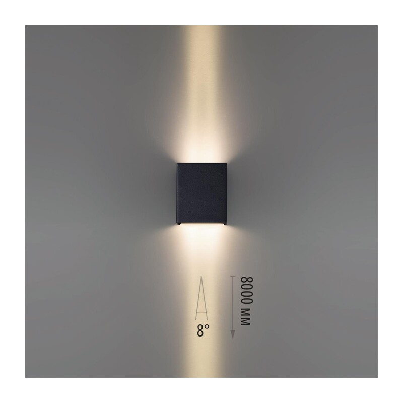 7188/10WL NATURE ODL26 Фасадный светильник черный/металл IP65 LED 2*5W 3000K 8° 85-265V ARROW 4