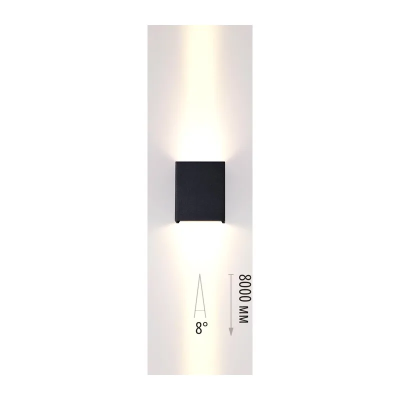 7188/10WL NATURE ODL26 Фасадный светильник черный/металл IP65 LED 2*5W 3000K 8° 85-265V ARROW