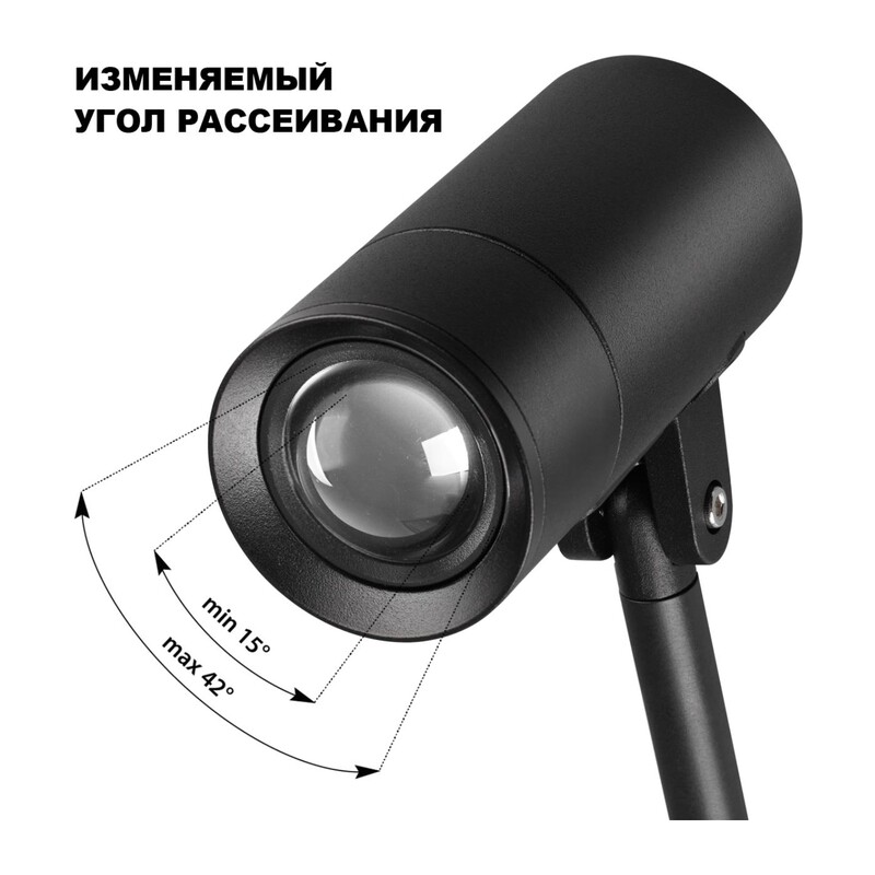 359713 STREET NT25 788 черный Светильник грунтовый с переключ. цв. температуры и мощности IP65 LED 3/6/9W 85-265V 2700К\3200К\4000К LANDSCAPE 5