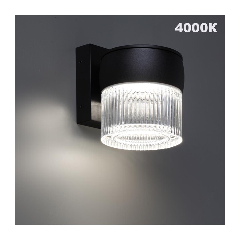 359717 STREET NT25 718 черный Светильник ландшафтный с переключателем цв. температуры IP65 LED 8W 100-240V 2700К/3200К/4000К ESTIMA