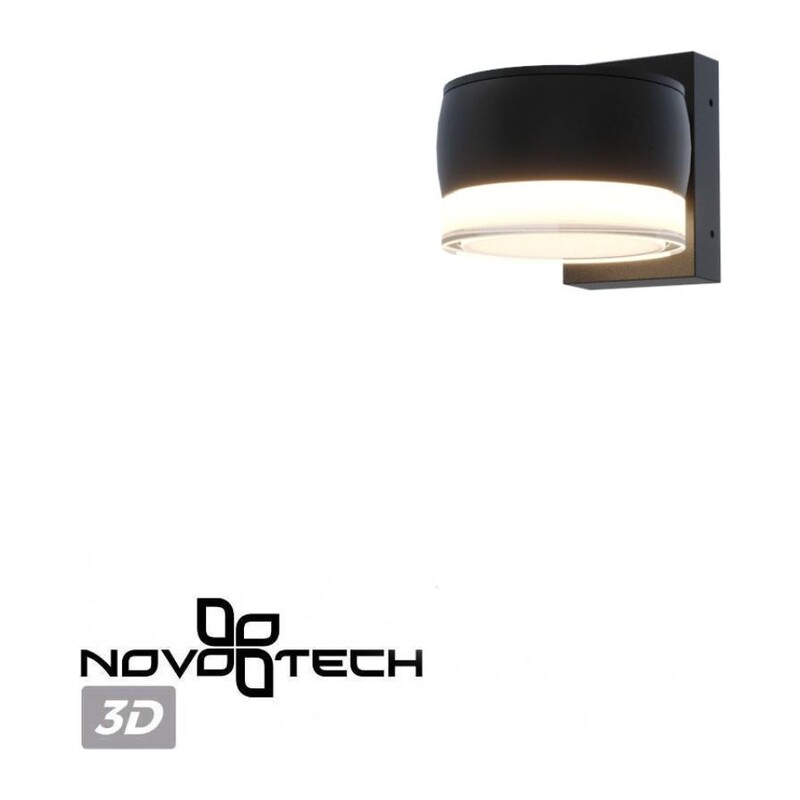 359719 STREET NT25 716 черный Светильник ландшафтный с переключателем цв. температуры IP65 LED 8W 100-240V 2700К/3200К/4000К ESTIMA 3