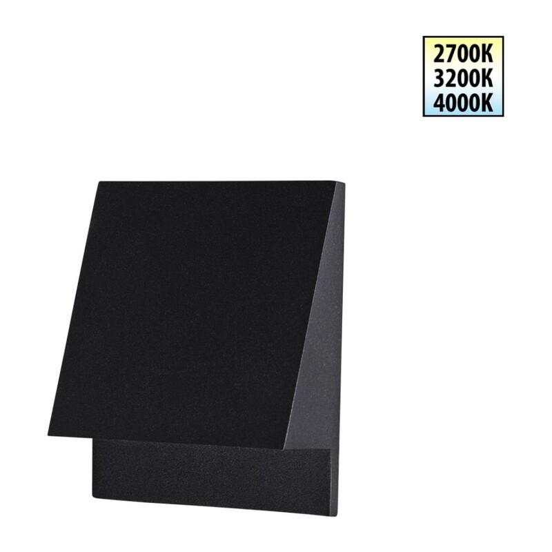 359723 STREET NT25 766 черный Подсветка для лестниц с переключателем цв. температуры IP65 LED 3W 100-240V 2700К\3200К\4000К SCALA 4