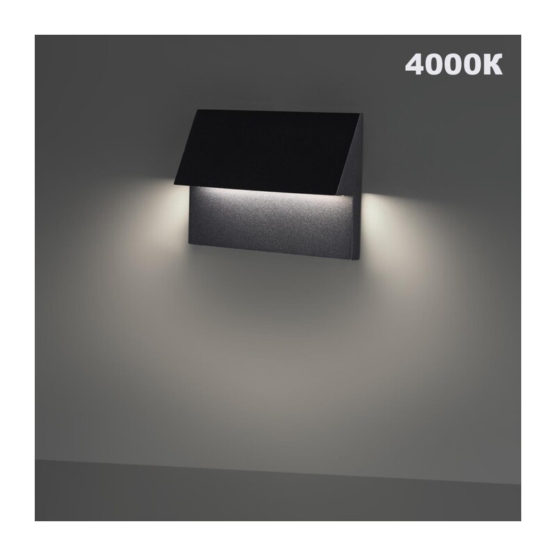 359725 STREET NT25 766 черный Подсветка для лестниц с переключателем цв. температуры IP65 LED 3W 100-240V 2700К\3200К\4000К SCALA