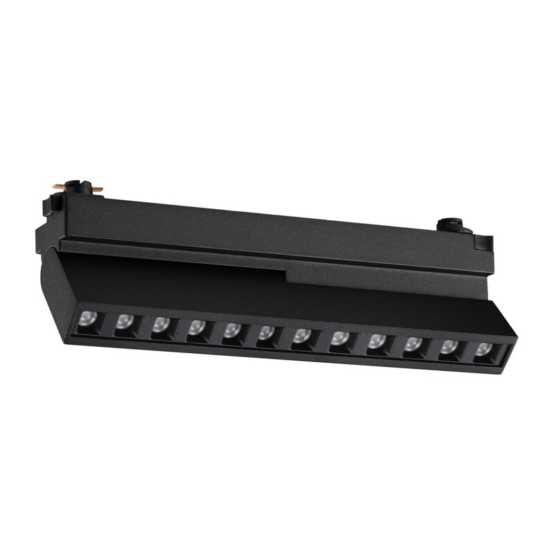 359736 PORT NT25 240 черный Светильник однофазный двухжильный трековый с переключ. цв. температуры IP20 LED 12W 180-265V 2700К/3200К/4000К EOS 2