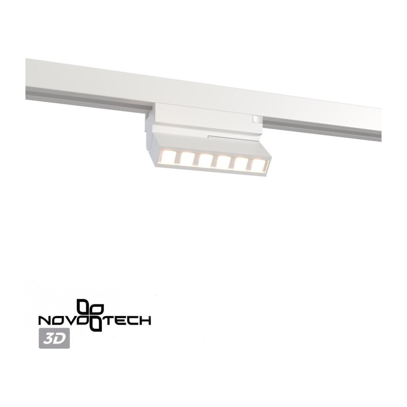 359738 PORT NT25 240 белый Светильник однофазный двухжильный трековый с переключ. цв. температуры IP20 LED 6W 180-265V 2700К/3200К/4000К EOS 3