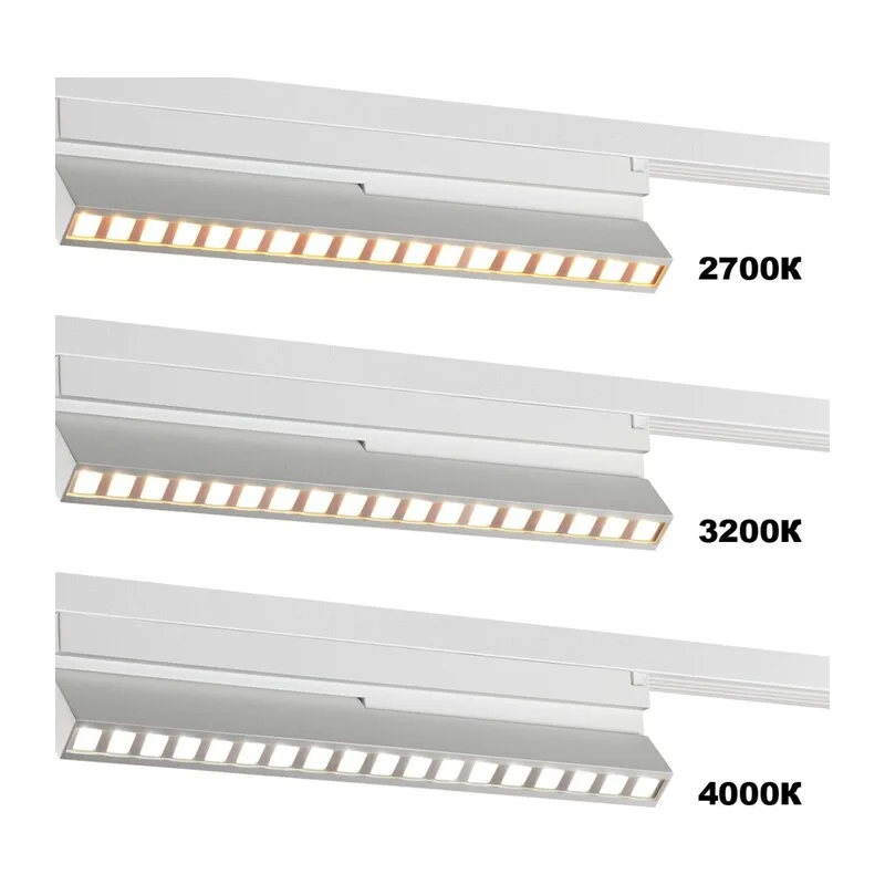 359740 PORT NT25 240 белый Светильник однофазный двухжильный трековый с переключ. цв. температуры IP20 LED 18W 180-265V 2700К/3200К/4000К EOS 2