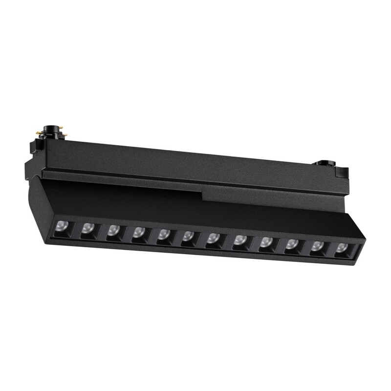 359742 PORT NT25 256 черный Светильник однофазный трехжильный трековый с переключ. цв. температуры IP20 LED 12W 2700К/3200К/4000К 180-265V EOS 2
