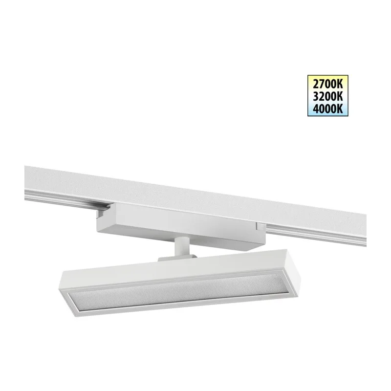 359780 PORT NT25 260 белый Светильник однофазный трехжильный трековый с переключ. цв. температуры IP20 LED 12W 180-265V 2700К/3200К/4000К STRATUS