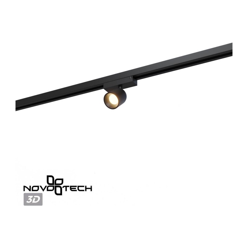 359803 PORT NT25 246 черный Светильник трековый однофазный двухжильный IP20 LED 10W 180-265V 3000К SOLETTE 3