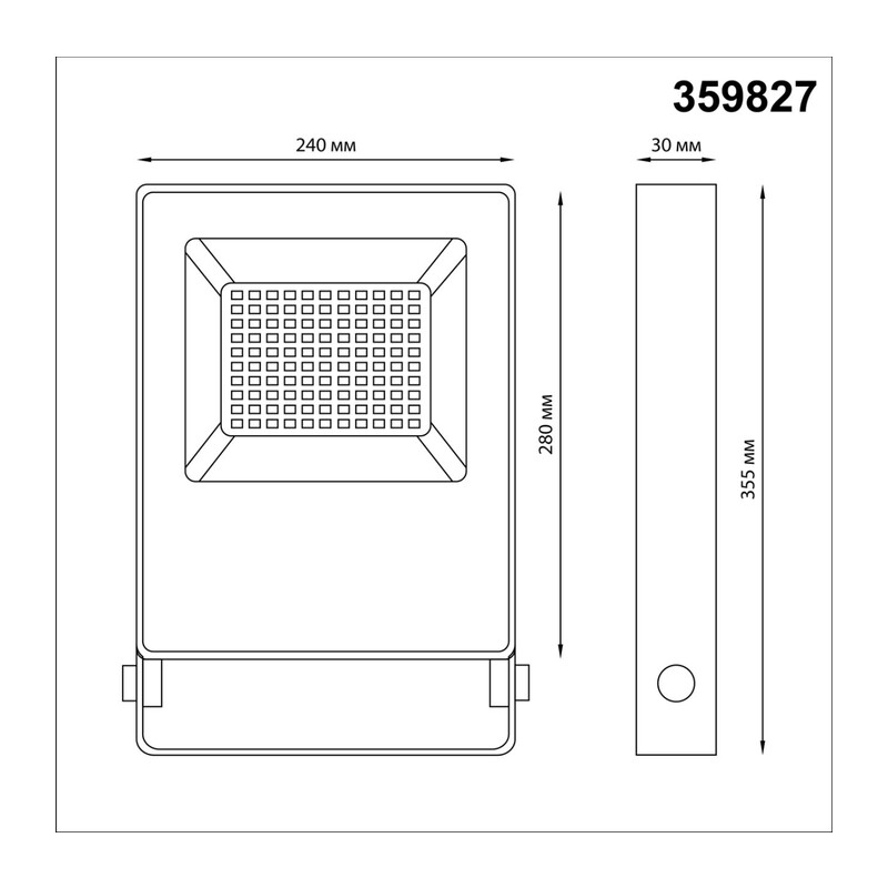 359827 STREET NT25 764 темно-серый Светильник (прожектор) ландшафтный светодиодный IP66 LED 100W 4000K 100-300V ARMIN 2