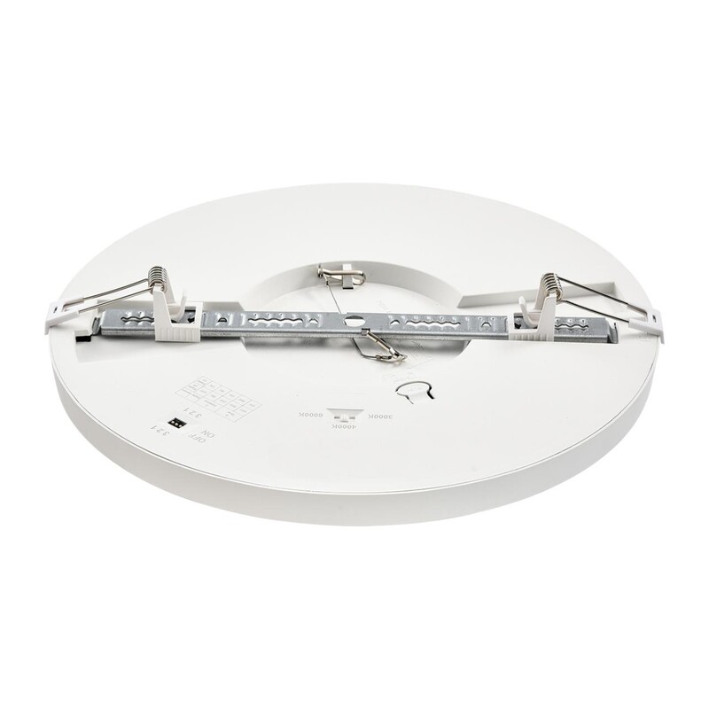 7790/24L MITRA LED SN 000 Светильник пластик/белый LED 24Вт 3000/4000/6500К D300 IP44 CCT/датчик движения NEBULA WHITE 4