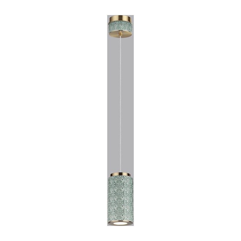5452/5L L-VISION ODL_EX26 011 светлая бронза/зеленый/металл/керамика/акрил Подвес LED 5W 3000K LULU 3