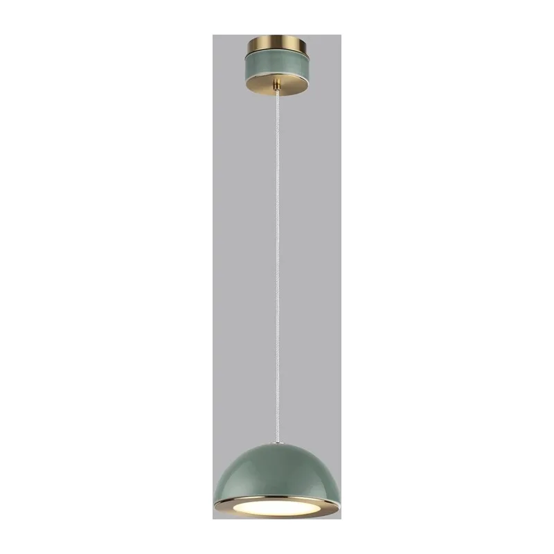 5452/6L L-VISION ODL_EX26 011 светлая бронза/зеленый/металл/керамика/акрил Подвес LED 6W 3000K LULU 2