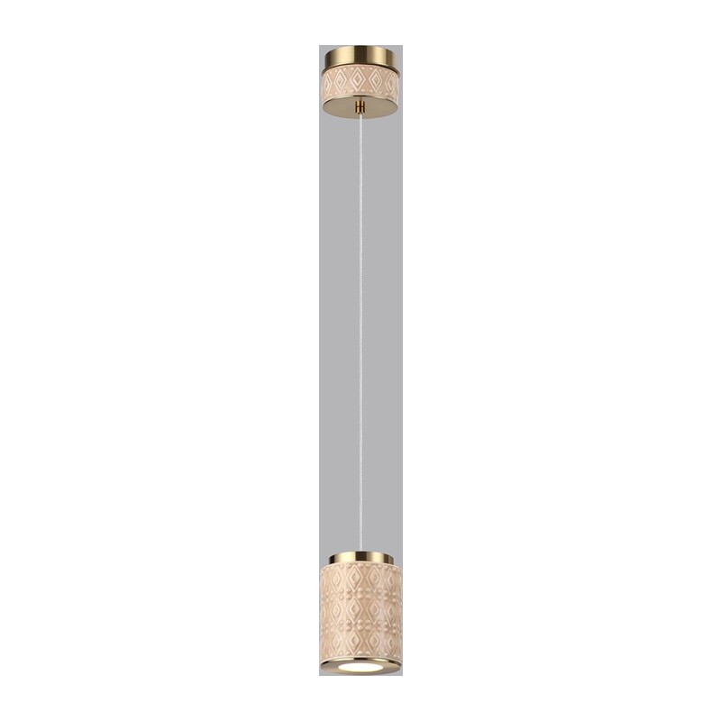 5453/5L L-VISION ODL_EX26 011 светлая бронза/бежевый/металл/керамика/акрил Подвес LED 5W 3000K LULU 3
