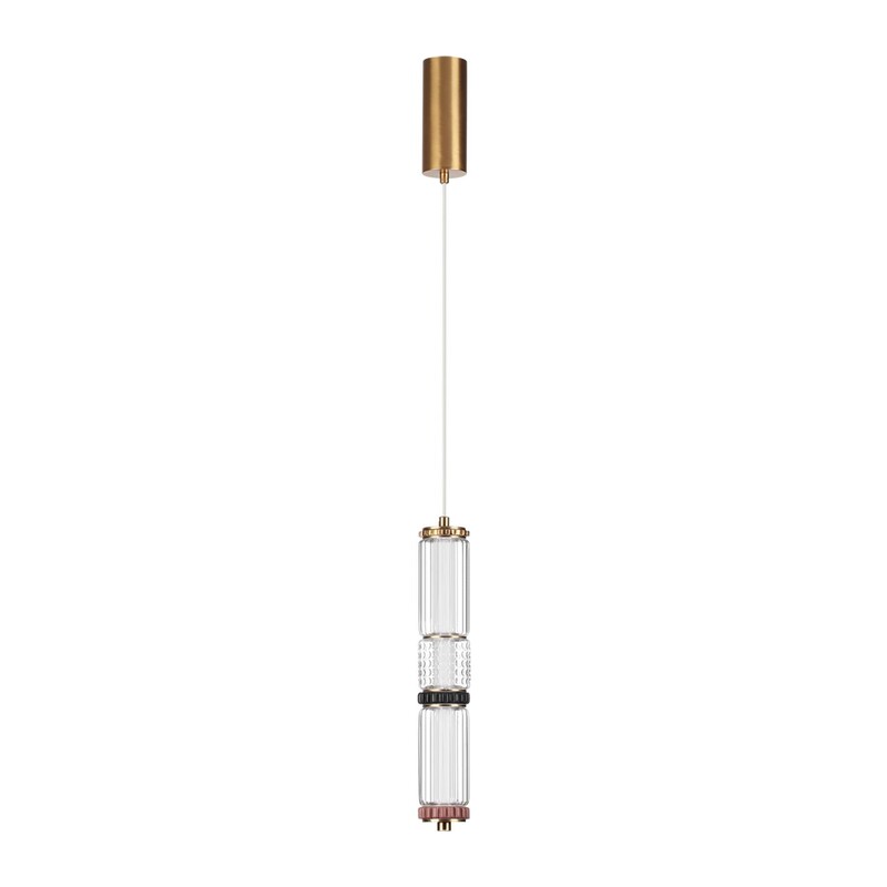 5455/12L L-VISION ODL_EX26 043 сатин.латунь/терракот/черный Подвес LED 12W 4000K COLLIER 4