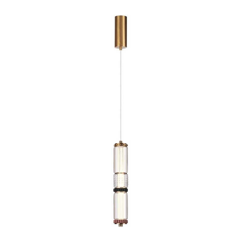 5455/12L L-VISION ODL_EX26 043 сатин.латунь/терракот/черный Подвес LED 12W 4000K COLLIER