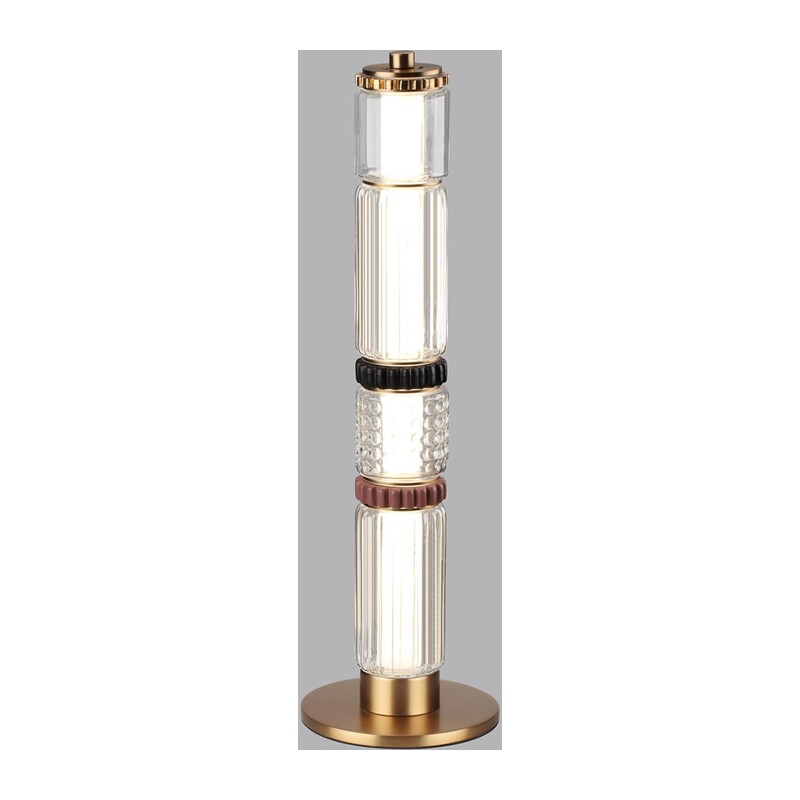 5455/15TL L-VISION ODL_EX26 043 сатин.латунь/терракот/черный Настольная лампа LED 15W 4000K COLLIER 3
