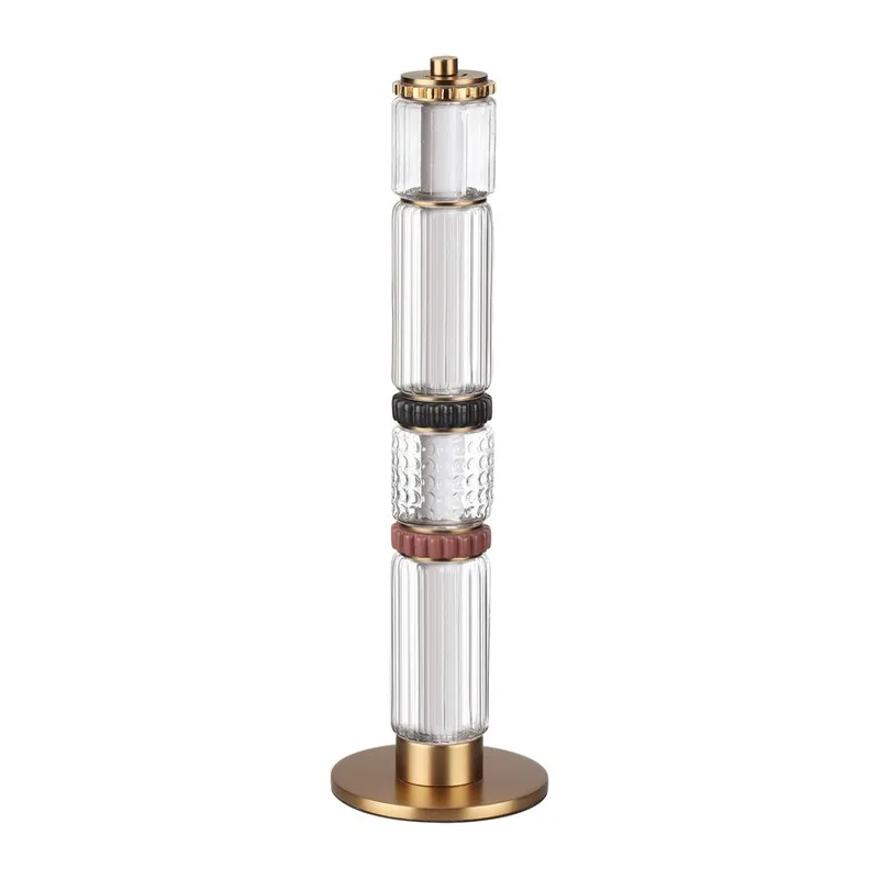 5455/15TL L-VISION ODL_EX26 043 сатин.латунь/терракот/черный Настольная лампа LED 15W 4000K COLLIER