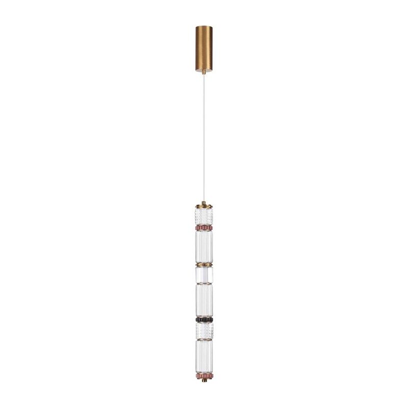 5455/18L L-VISION ODL_EX26 043 сатин.латунь/терракот/черный Подвес LED 22W 4000K COLLIER 4