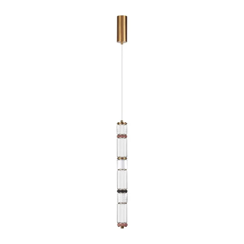 5455/18L L-VISION ODL_EX26 043 сатин.латунь/терракот/черный Подвес LED 22W 4000K COLLIER