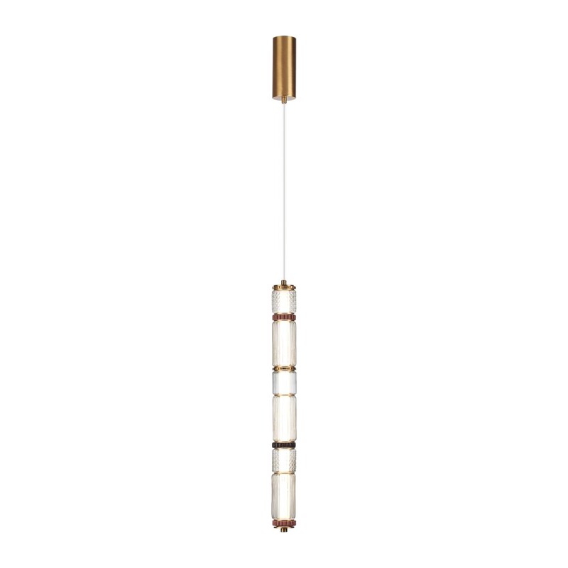 5455/18L L-VISION ODL_EX26 043 сатин.латунь/терракот/черный Подвес LED 22W 4000K COLLIER