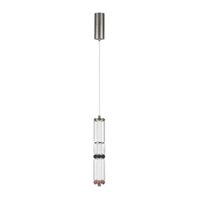 5456/12L L-VISION ODL_EX26 045 темный сатин.никель/терракот/черный Подвес LED 12W 4000K COLLIER 4