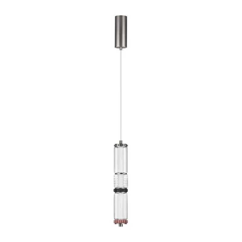 5456/12L L-VISION ODL_EX26 045 темный сатин.никель/терракот/черный Подвес LED 12W 4000K COLLIER