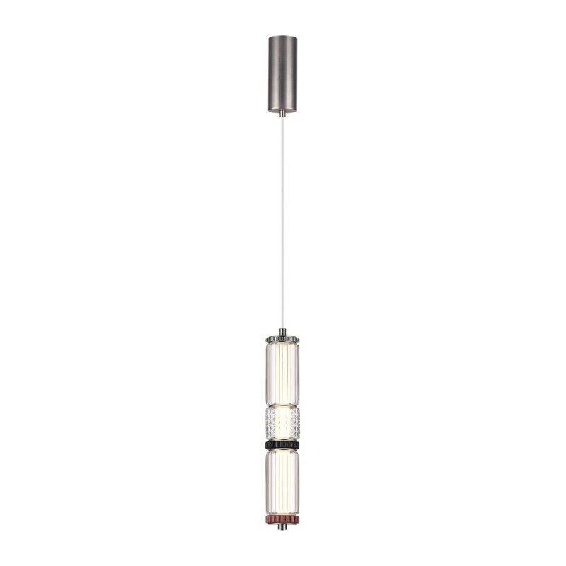 5456/12L L-VISION ODL_EX26 045 темный сатин.никель/терракот/черный Подвес LED 12W 4000K COLLIER