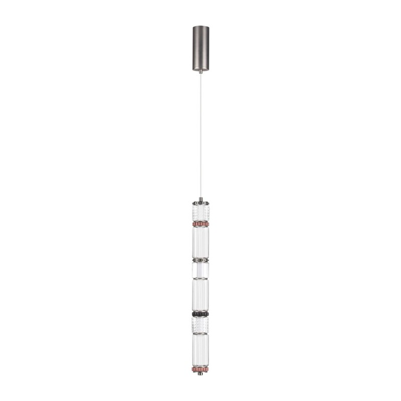 5456/18L L-VISION ODL_EX26 045 темный сатин.никель/терракот/черный Подвес LED 22W 4000K COLLIER 4