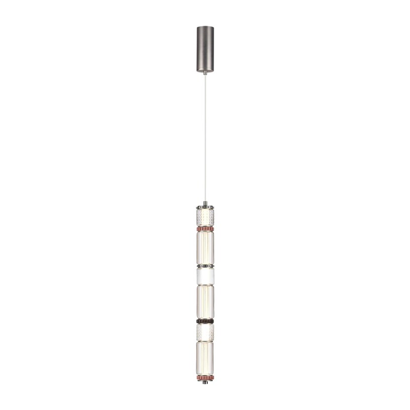 5456/18L L-VISION ODL_EX26 045 темный сатин.никель/терракот/черный Подвес LED 22W 4000K COLLIER