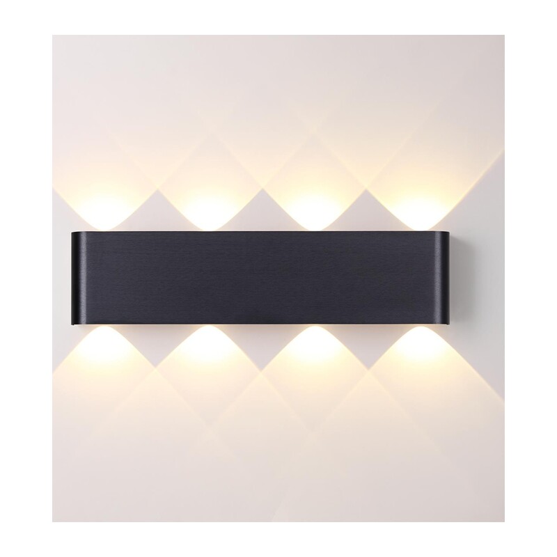 7191/8WL HIGHTECH ODL27 Настенный светильник черный браш./металл IP20 LED 8W 3000K 220V MAGNUM