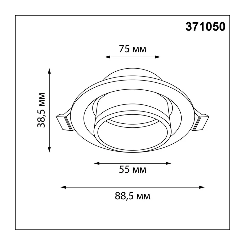 371050 WIR NT26 000 белый Светильник встраиваемый IP20 GU10 12W 220-240V LIRIO 6