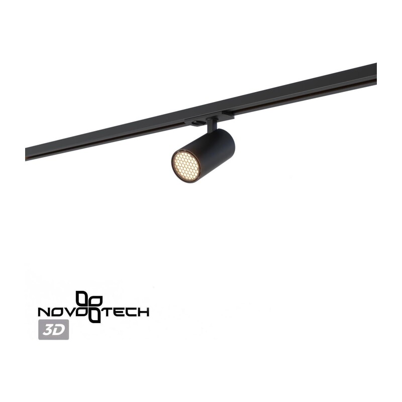 359909 PORT NT26 000 черный Светильник трековый однофазный двухжильный IP20 LED 15W 220-240V 3000К SELENE 3