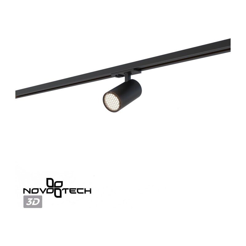 359911 PORT NT26 000 черный Светильник трековый однофазный двухжильный IP20 LED 15W 220-240V 4000К SELENE 3