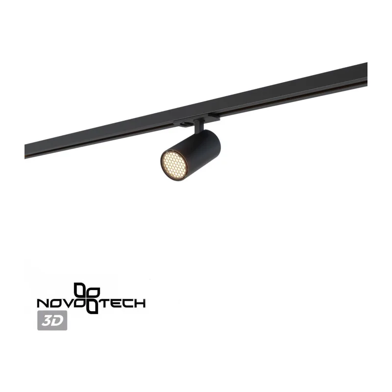 359913 PORT NT26 000 черный Светильник однофазный трехжильный трековый IP20 LED 15W 220-240V 3000К SELENE 5