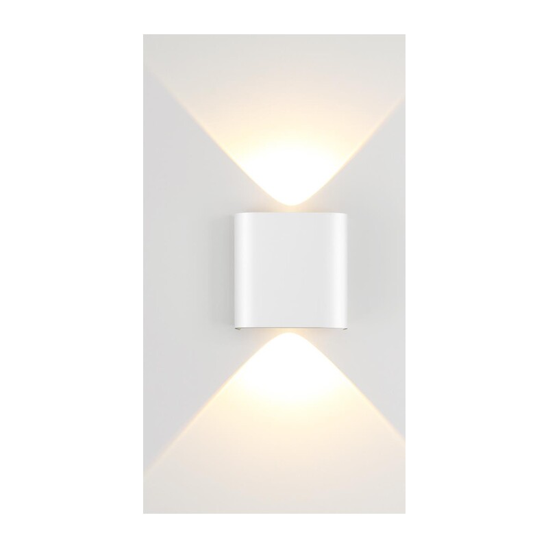 7192/2WL HIGHTECH ODL27 Настенный светильник белый/металл IP20 LED 2W 3000K 220V MAGNUM