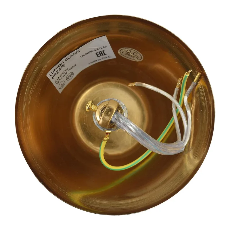 8424/8 CLASSI бронза/белый,  металл/текстиль Люстра E14 8*40W 220V BETTI 4