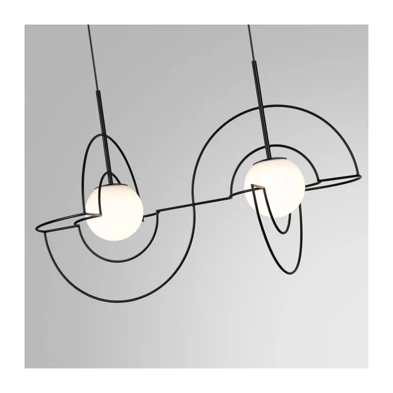 7196/10L L-VISION ODL27 Подвесной светильник металл/стекло/черный/белый IP20 LED 10W 3500K 220V FUTURUM