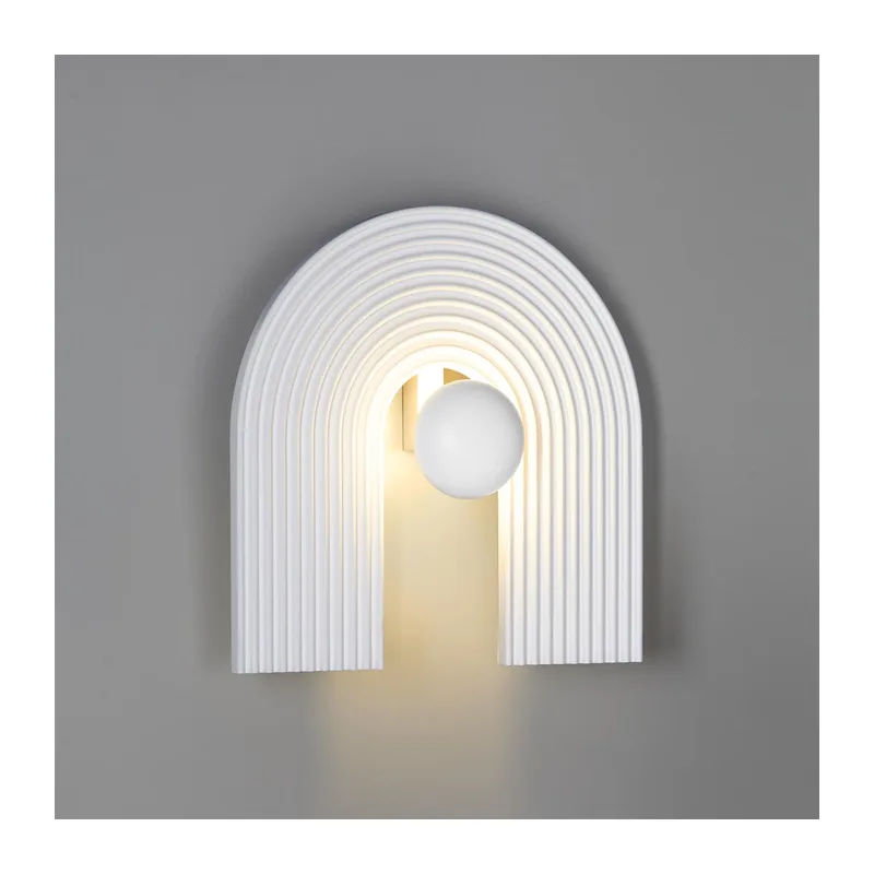7197/6WL HIGHTECH ODL27 Настенный светильник металл/гипс/белый IP20 LED 6W 3000K 220-240V SUN GATE 2