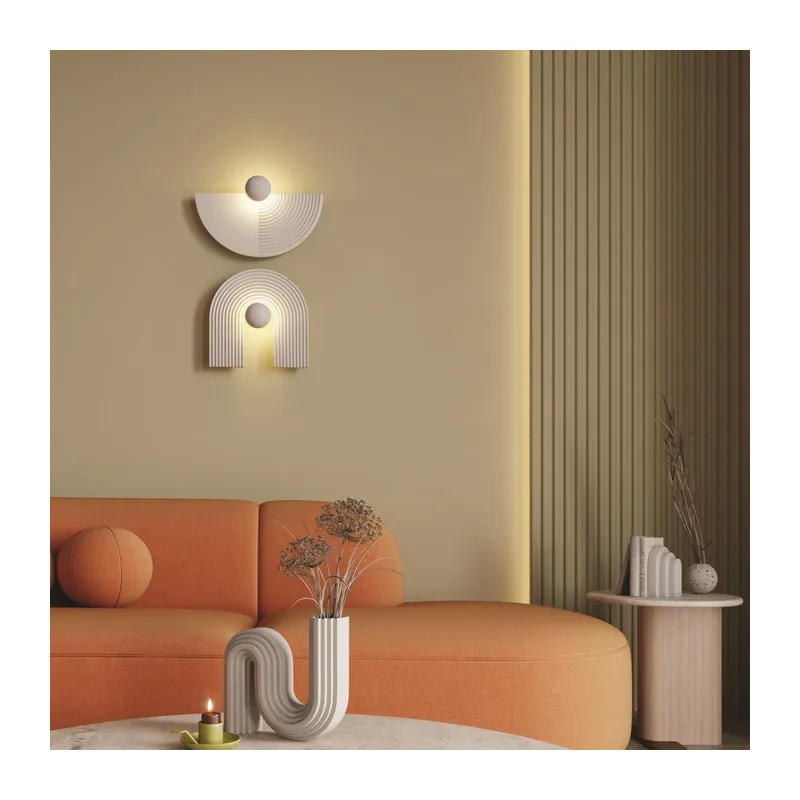 7197/6WL HIGHTECH ODL27 Настенный светильник металл/гипс/белый IP20 LED 6W 3000K 220-240V SUN GATE 5