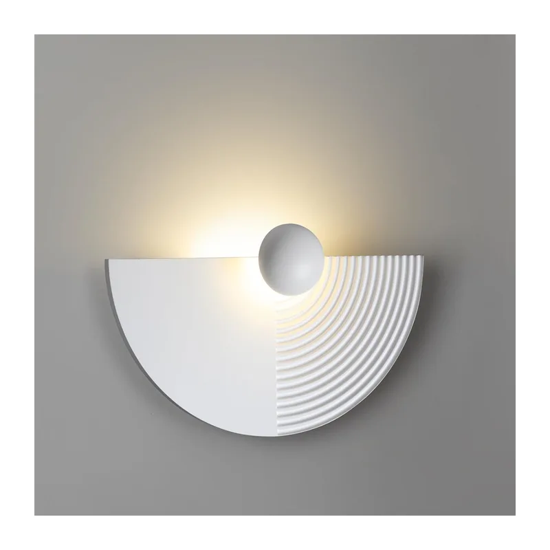 7198/6WL HIGHTECH ODL27 Настенный светильник металл/гипс/белый IP20 LED 6W 3000K 220-240V SUN GATE 2