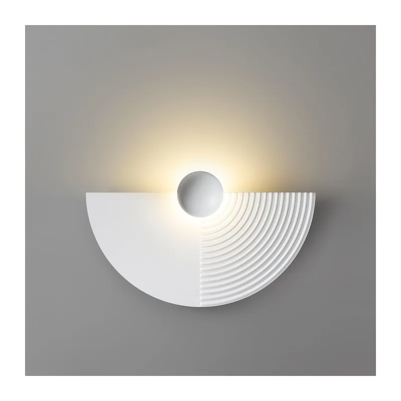 7198/6WL HIGHTECH ODL27 Настенный светильник металл/гипс/белый IP20 LED 6W 3000K 220-240V SUN GATE