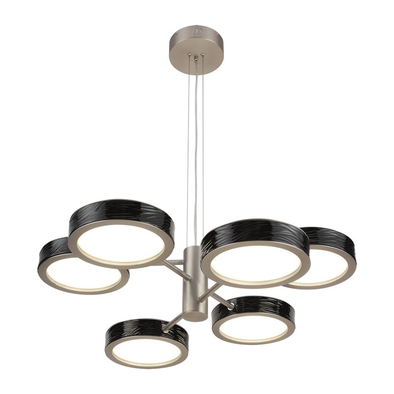 5451/99LB L-VISION  ODL_EX26 черный/никель/металл/керамика/акрил Люстра LED 99W  2000К/3000K/4000K Rivera 2