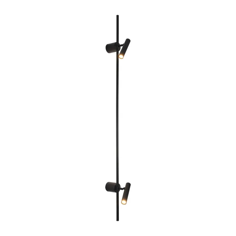 8438/13WL LEDIO LN27 430  черный, металл Бра LED 2х3W + LED-подсветка 7W 3000K 220V TOINT 4